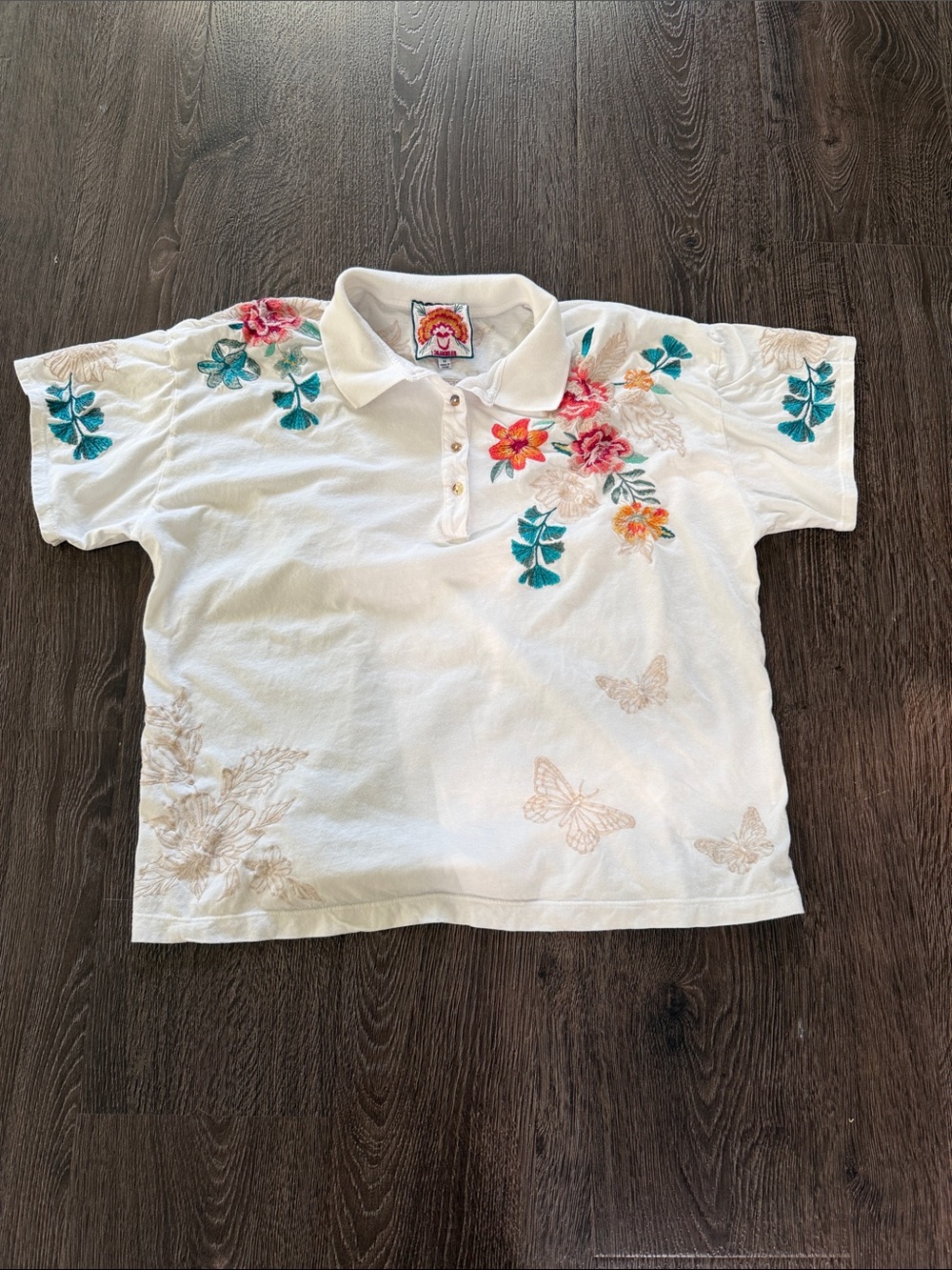 Johnny Was Short Sleeved Top Medium